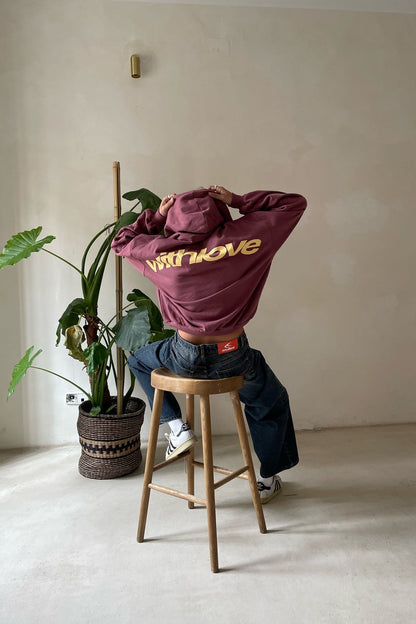 Women's Oversized Hoodie – Back Graphic, Dropped Shoulder