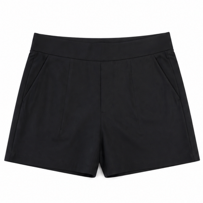 Women's High-Waisted Shorts with Front Pockets