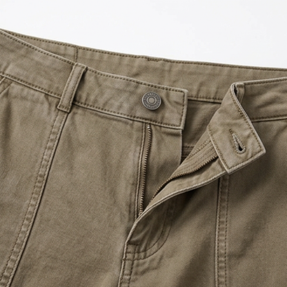 Women's High Waist Tapered Utility Pants with Seams