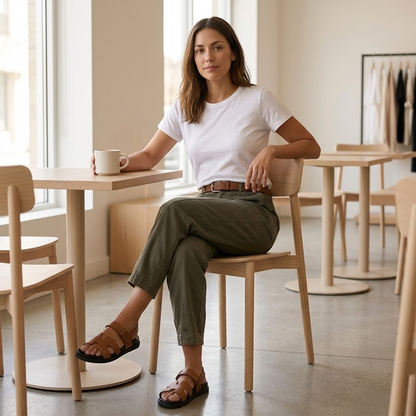 Women's High Waist Tapered Utility Pants with Seams