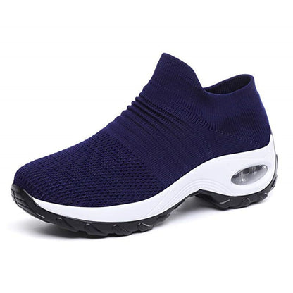 Women's Knit Slip On Sneakers with Air Cushion Sole