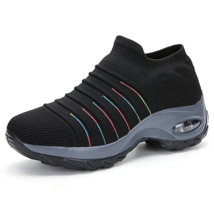 Women's Knit Slip On Sneakers with Air Cushion Sole