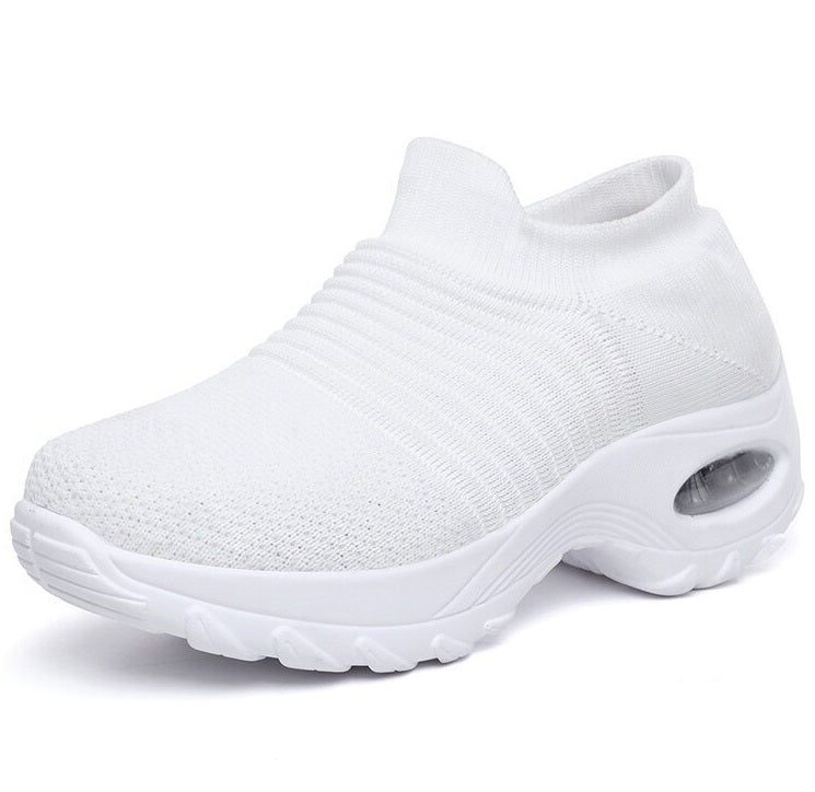 Women's Knit Slip On Sneakers with Air Cushion Sole
