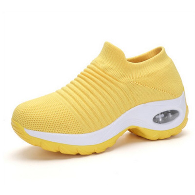 Women's Knit Slip On Sneakers with Air Cushion Sole